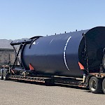 Cement Silo arrives at the Moss Mine
