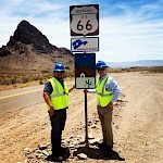Jeb Handwerger & Ken Berry on Route 66